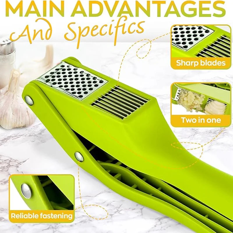 Slice & Press Multifunctional Garlic Crusher