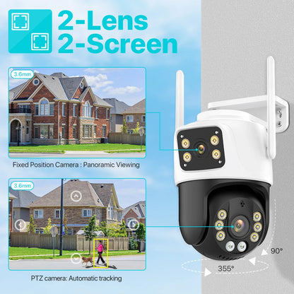 SentinelView Multi-Lens Outdoor Smart Security Camera