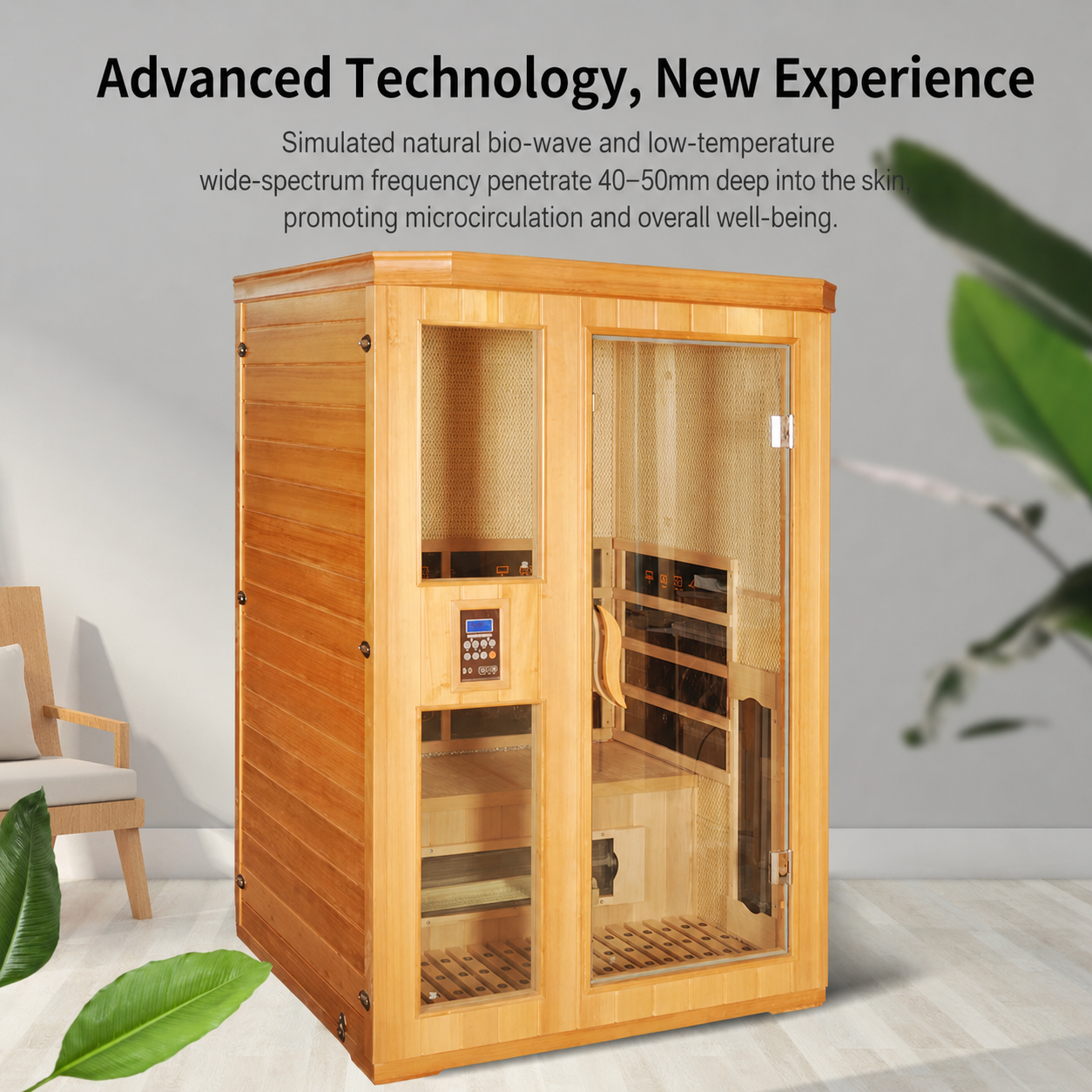 2 Person Outdoor & Indoor Luxury Sauna Room