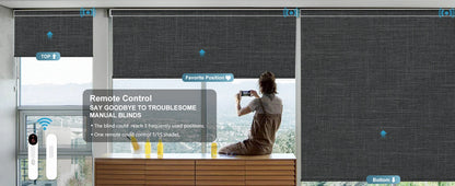 ShadeSync Smart Blackout Roller Blinds
