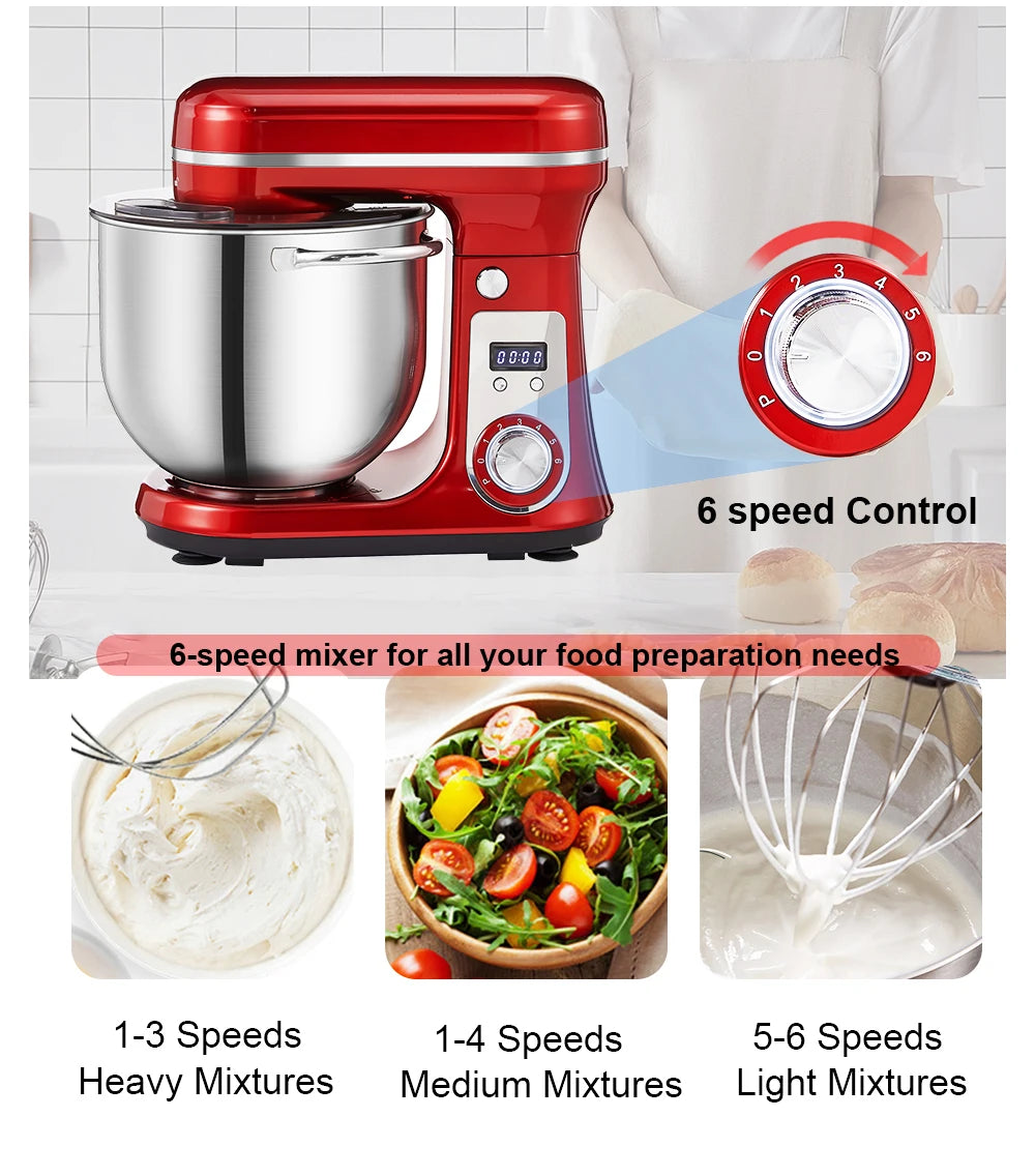 MixMaster 6L Professional Stand Mixer