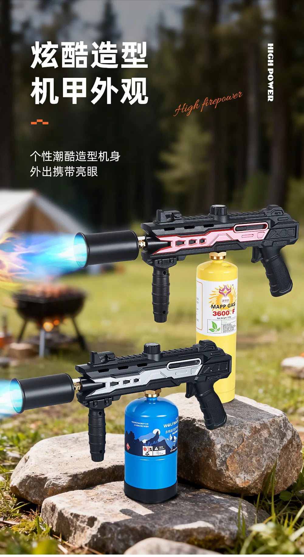 BlazeTorch High-Power Propane Fire Torch