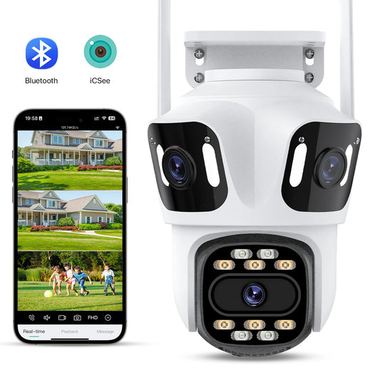 SentinelView Multi-Lens Outdoor Smart Security Camera