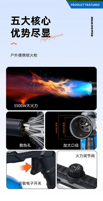 BlazeTorch High-Power Propane Fire Torch