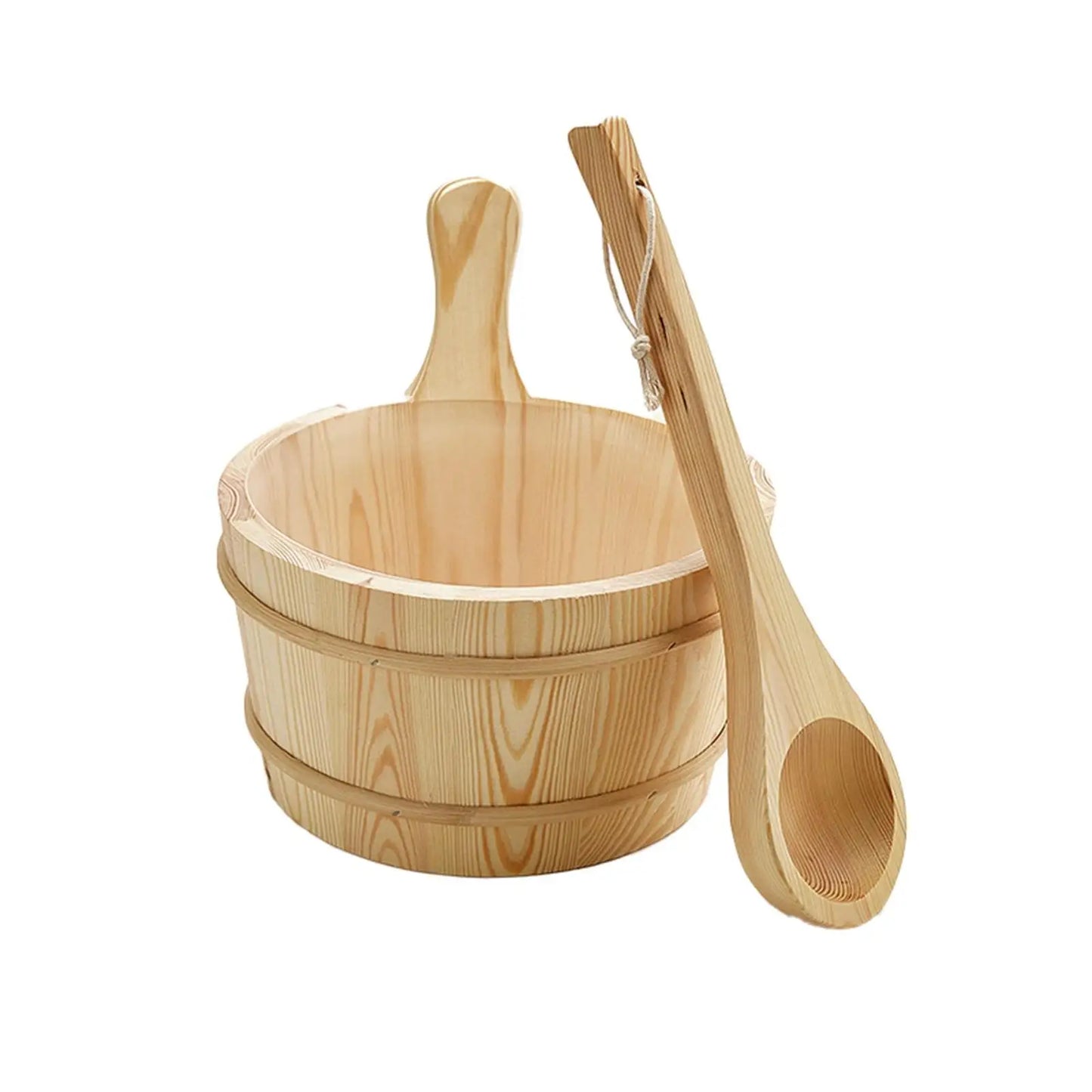 4-Piece Wooden Sauna Accessory Set
