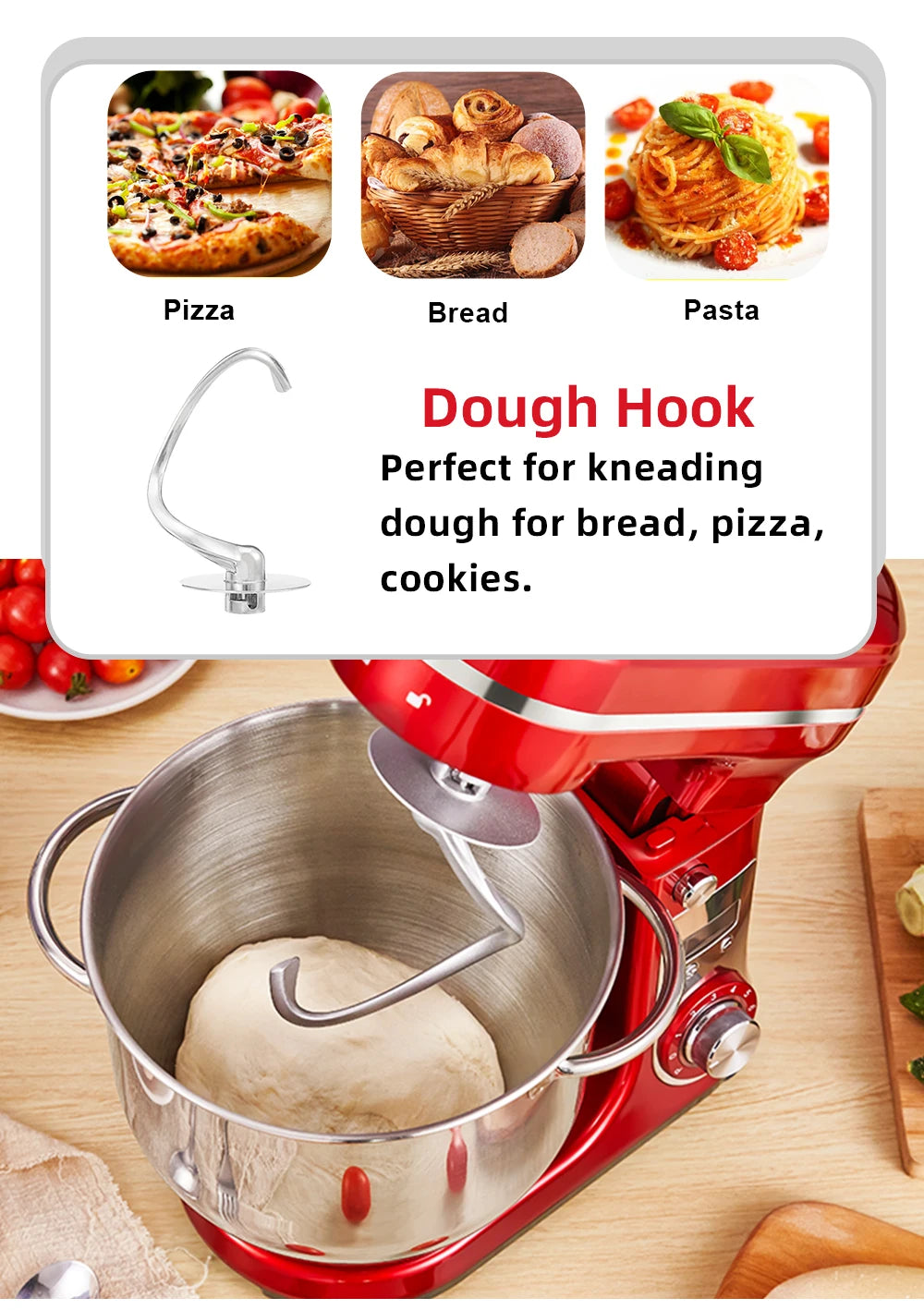 MixMaster 6L Professional Stand Mixer