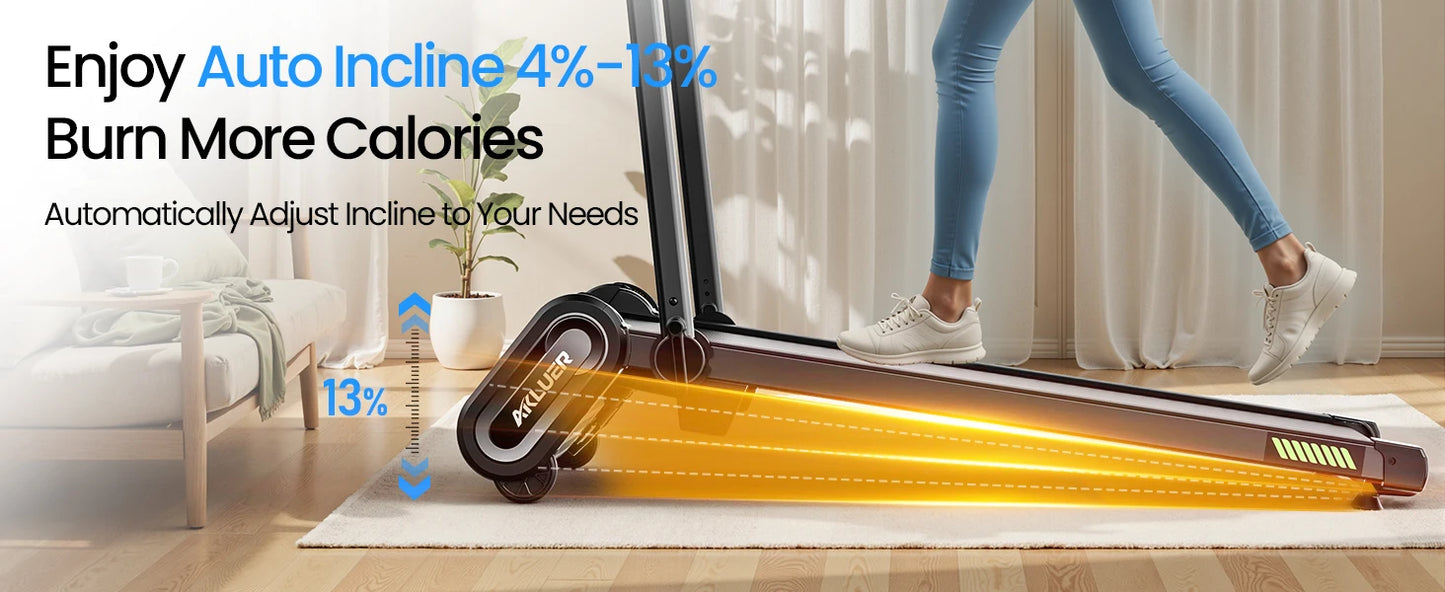 StridePro Auto-Incline Walking Pad & Treadmill
