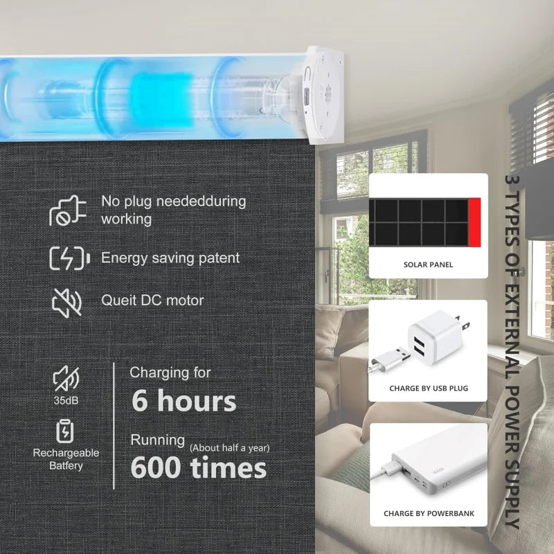ShadeSync Smart Blackout Roller Blinds