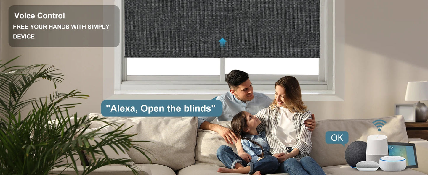 ShadeSync Smart Blackout Roller Blinds