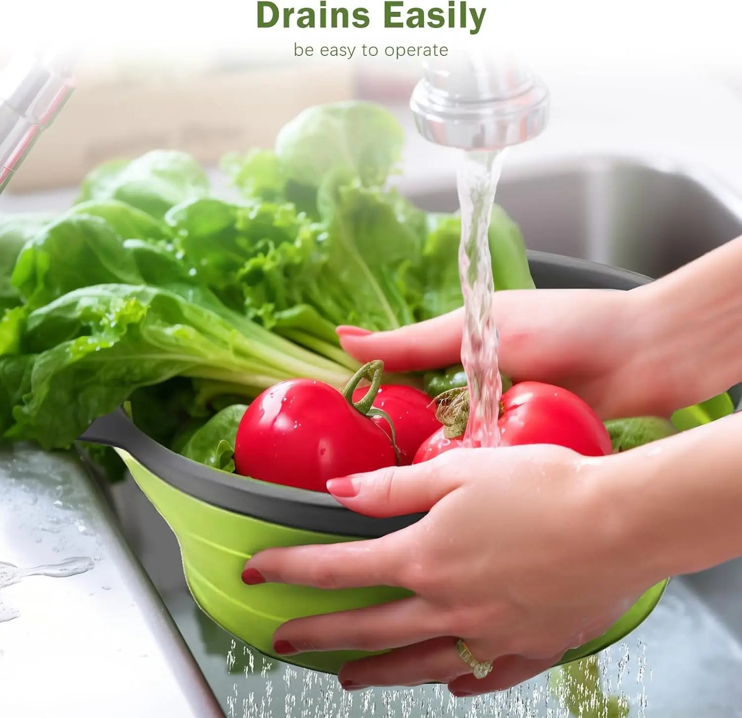 FlexiDrain Collapsible Kitchen Colander