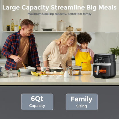 CrispView 6L Digital Air Fryer