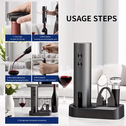 VinoEase Rechargeable Electric Wine Opener
