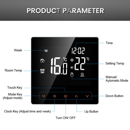 ThermoSync WiFi Smart Touch Thermostat
