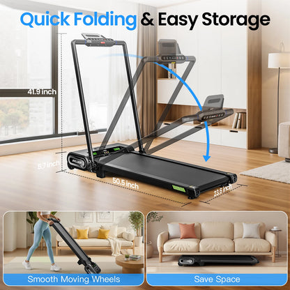 StridePro Auto-Incline Walking Pad & Treadmill