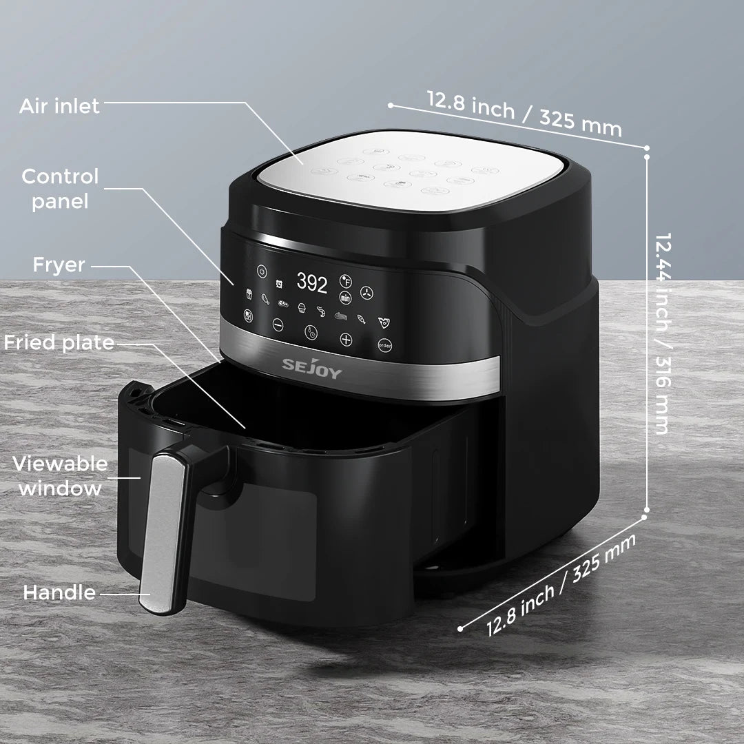 CrispView 6L Digital Air Fryer