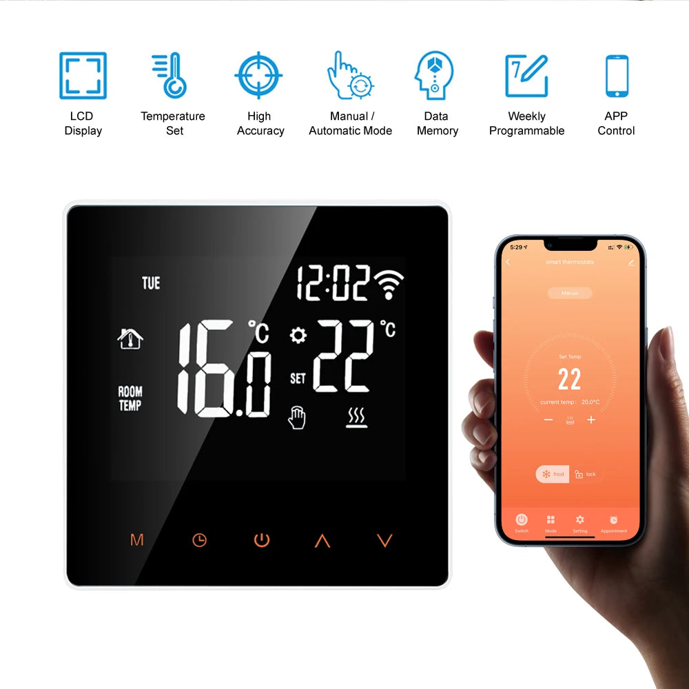 ThermoSync WiFi Smart Touch Thermostat