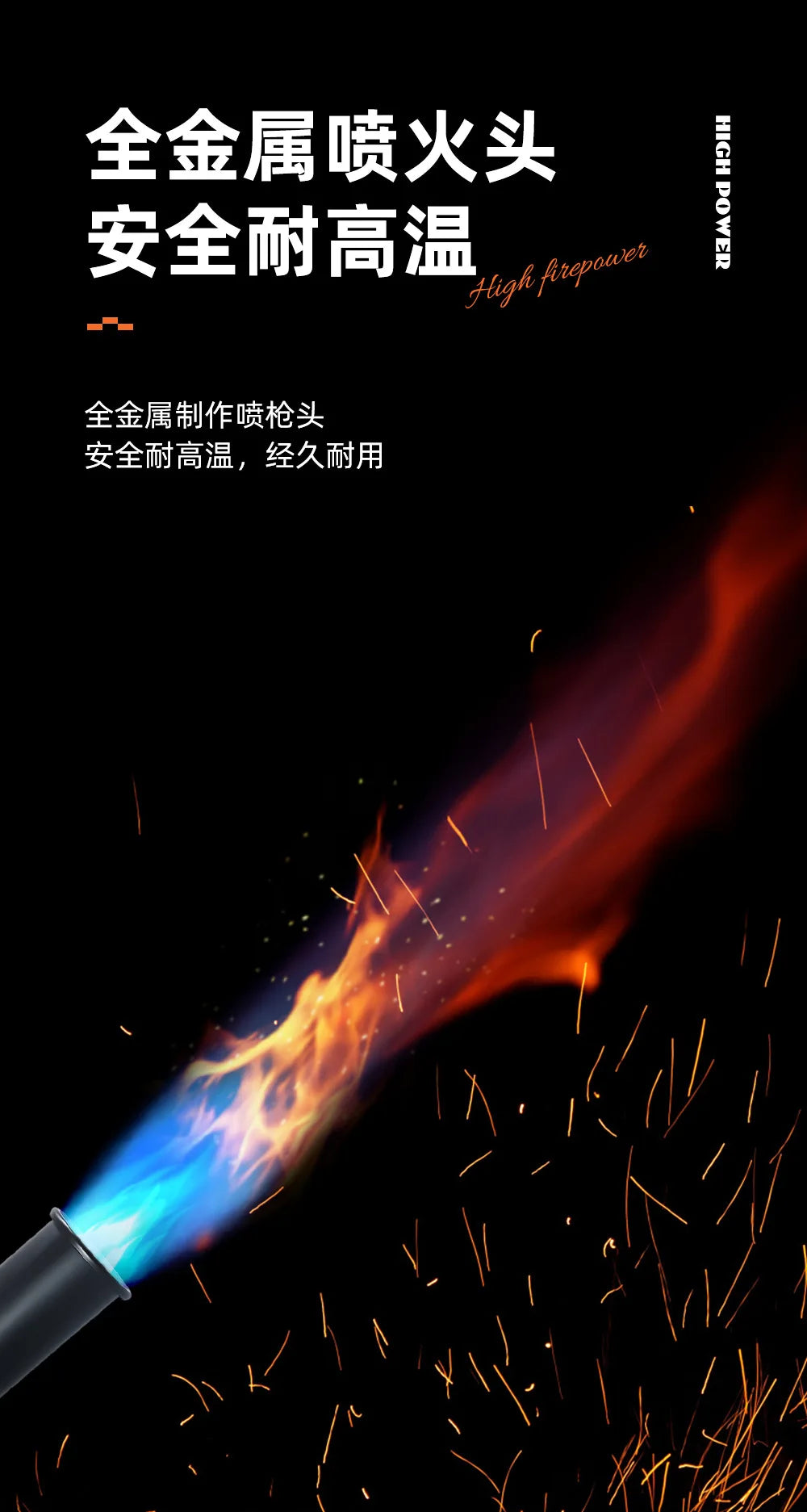 BlazeTorch High-Power Propane Fire Torch
