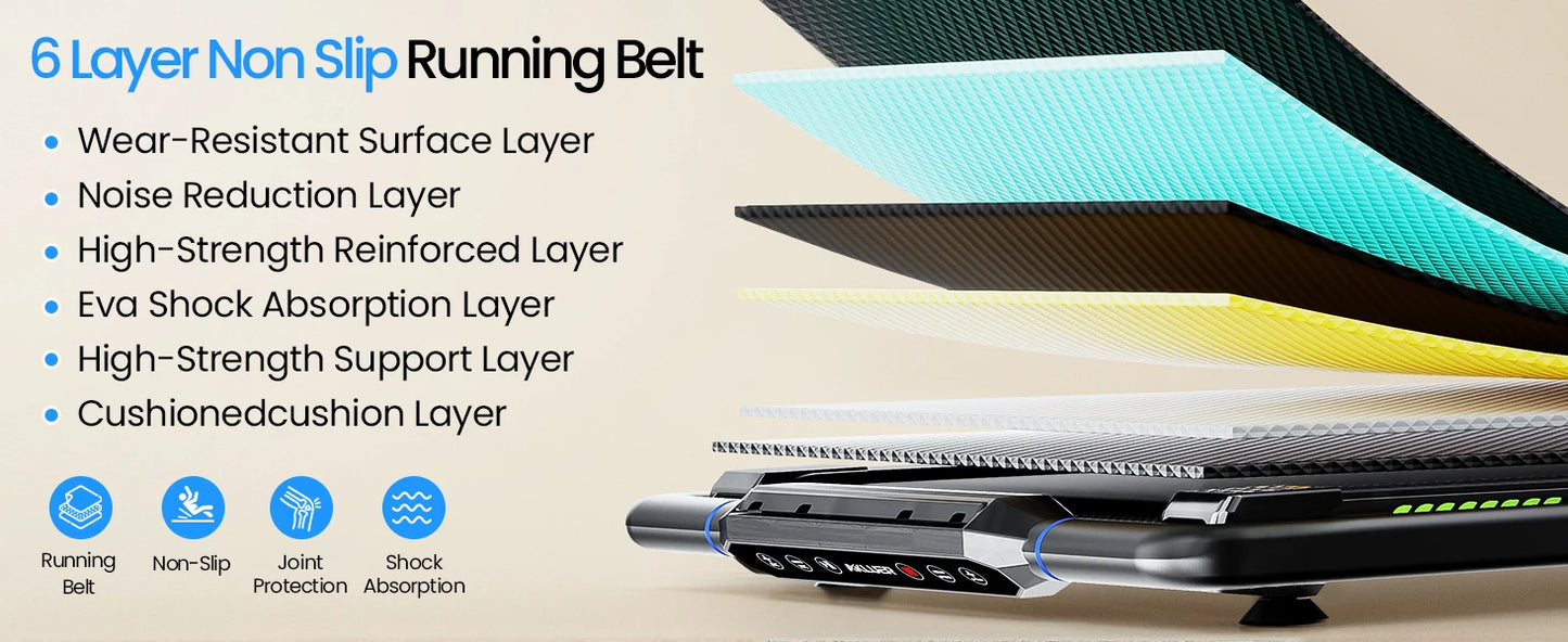 StridePro Auto-Incline Walking Pad & Treadmill