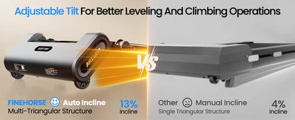 StridePro Auto-Incline Walking Pad & Treadmill