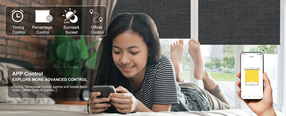 ShadeSync Smart Blackout Roller Blinds