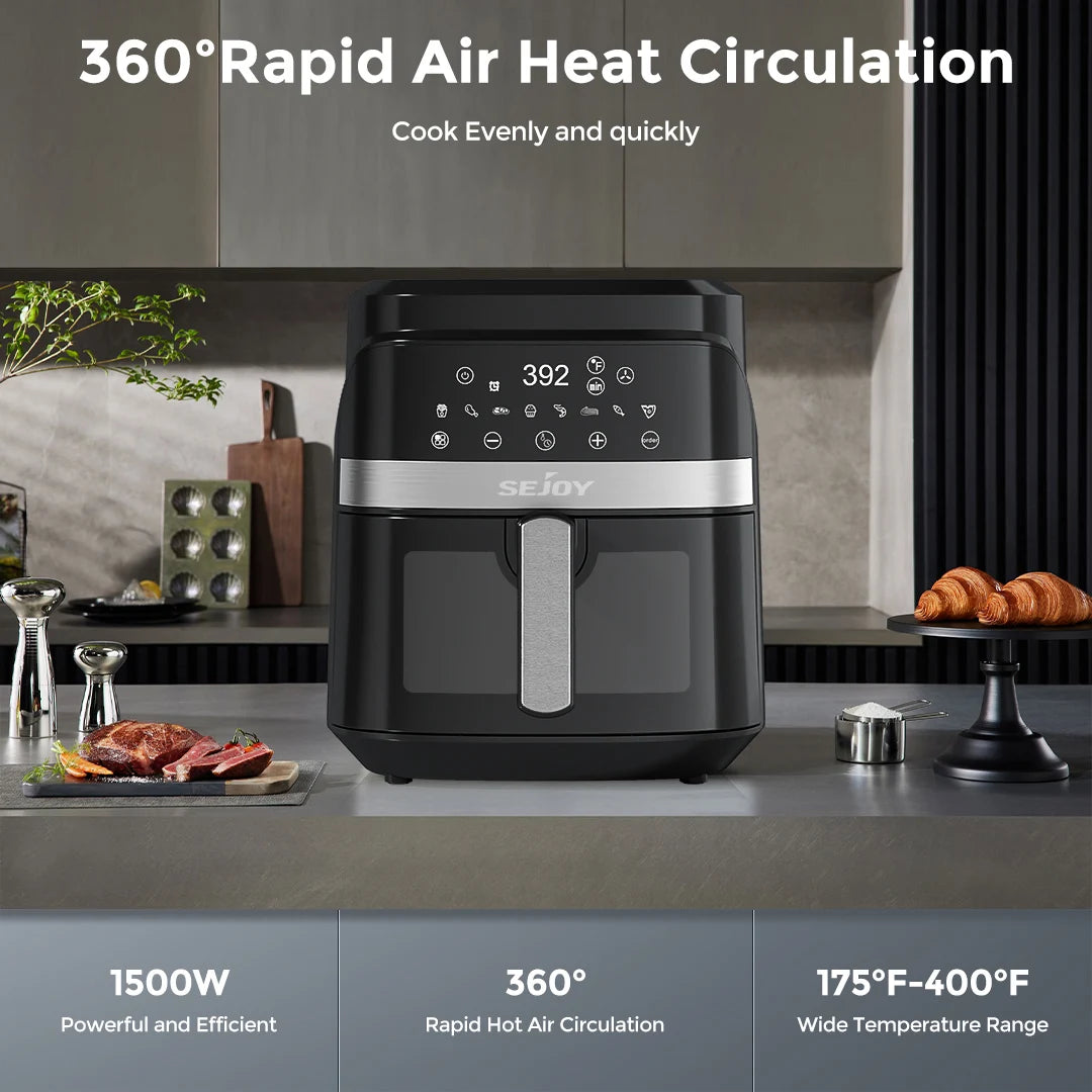 CrispView 6L Digital Air Fryer