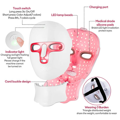 7-Color LED Face & Neck Mask