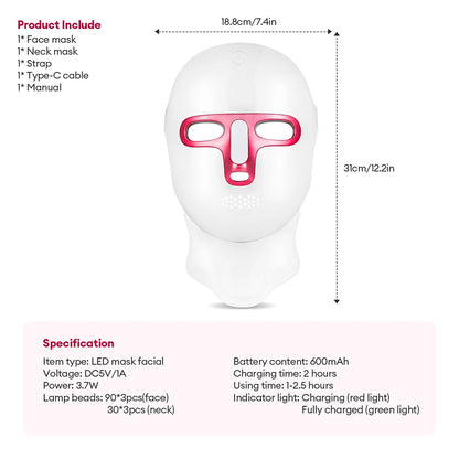 7-Color LED Face & Neck Mask