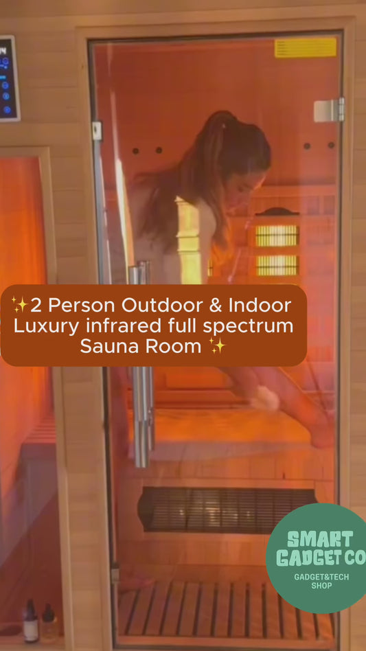 2 Person Outdoor & Indoor Luxury infrared Sauna Room